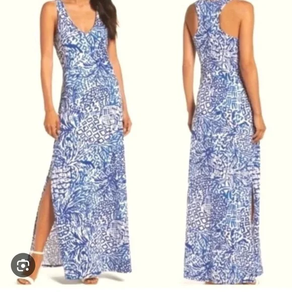 Lilly Pulitzer | Dresses | Lilly Pulitzer Kerri Maxi Dress Pima Cotton  Small | Poshmark